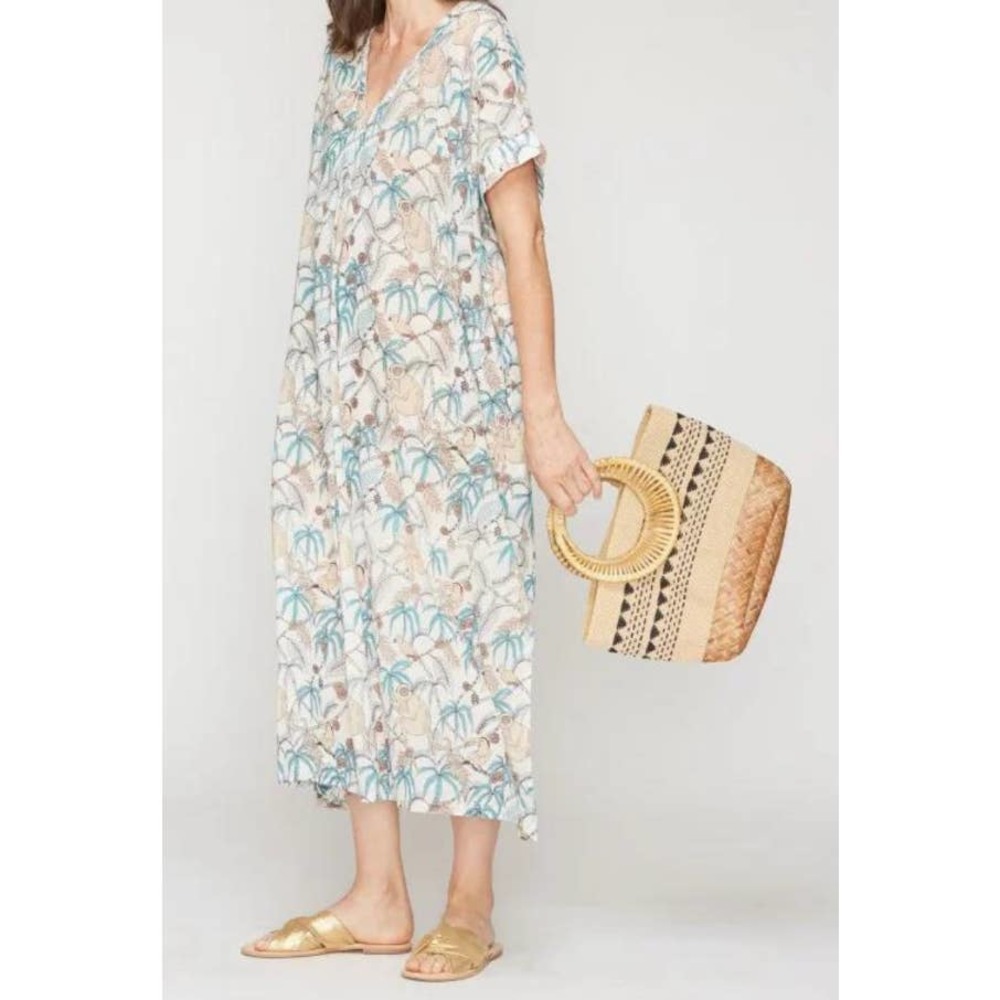 Roller Rabbit Goan Forest Kurta kaftan coverup